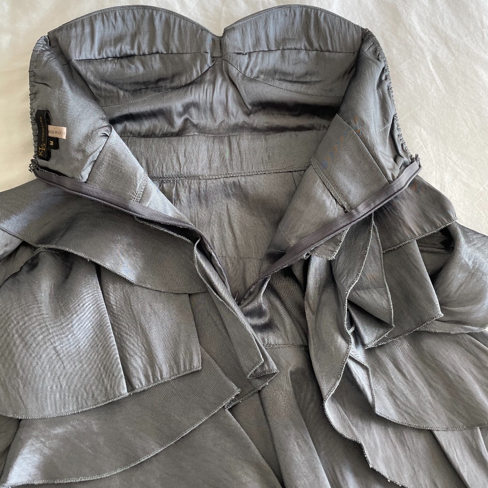 Metallic Strapless Mini Dress - Picture 4 of 7